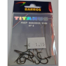 Anzois Barros Titanus Maruseigo 1F-BN nº4 10 Pcs
